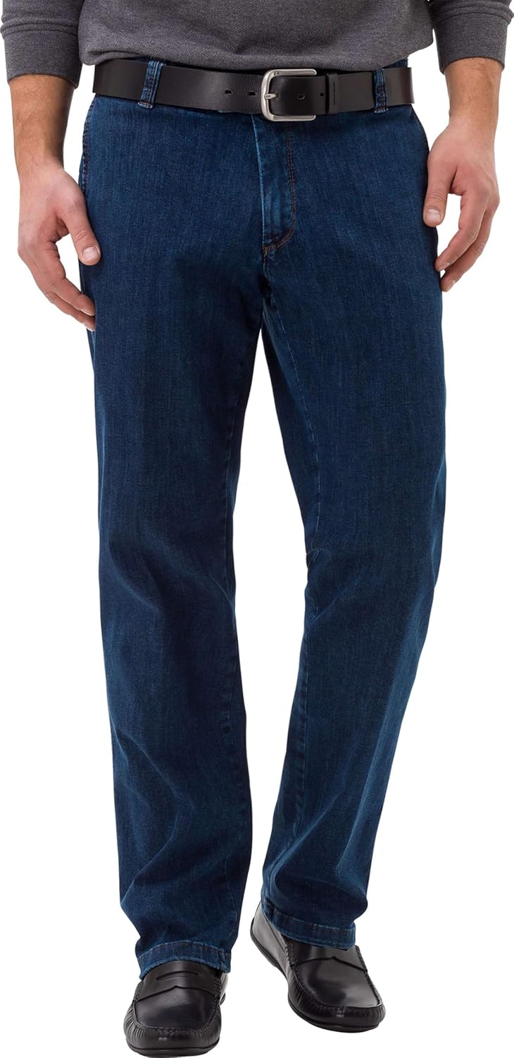 EUREX by Brax Style Jim 316 Herren Flatfronthose Modern Fit 29 Blue Stone, 29 Blue Stone