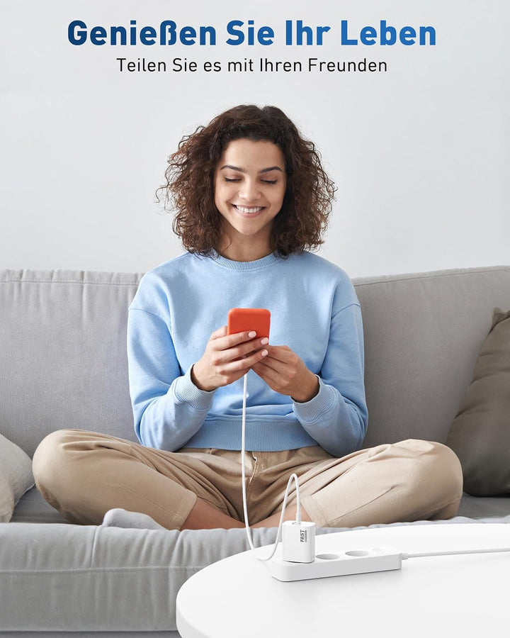 30W USB C Ladegerät mit 2M Ladekabel für iPhone 17e/17/16/16e/15 Pro Max, iPad Pro/Air, iPad 10/11/A