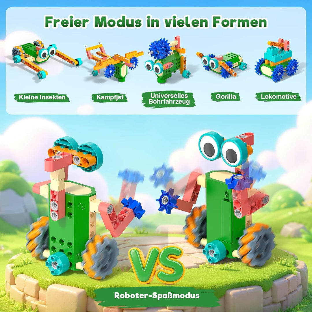Technic Roboter Bauspielzeug Bausatz ab 6+, 33+ IN 1 RC Roboter und Auto | 150PCS, STEM Ferngesteuer