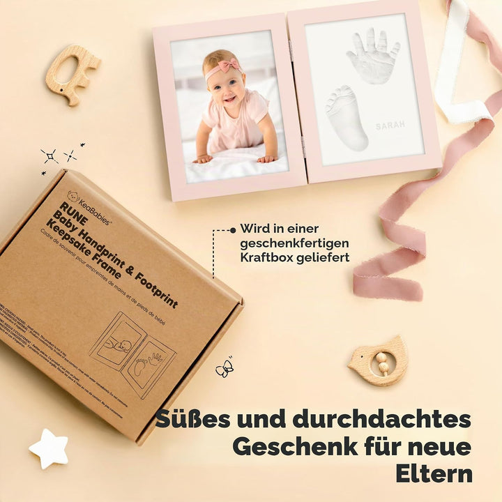 KeaBabies Baby Handabdruck und Fussabdruck Set - Geschenke für Mädchen, Jungen - Personalisierte Fus