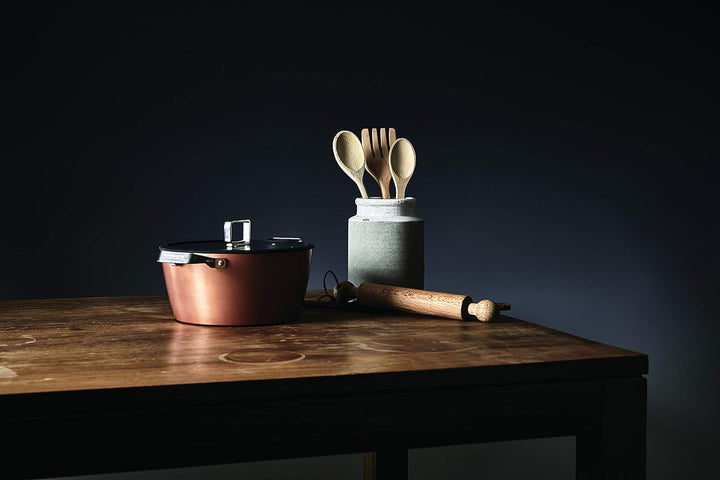 Moneta Rosegold Diamant Wok 28 cm, Aluminium, Edelstahl