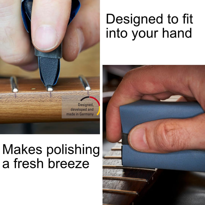 Premium Gitarrenbund-Polierset, professionelles MicroMesh-System, deutsche Herstellung, ergonomische