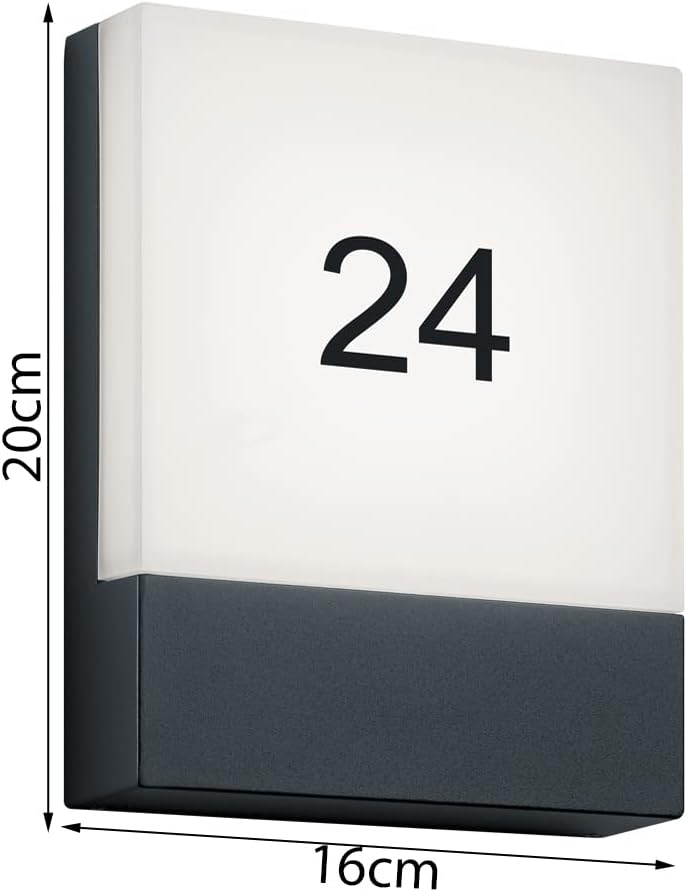 Trio Leuchten LED Aussen Wandleuchte 227760142 Pecos, Aluminium anthrazit, 6 Watt LED N.a., N.a.
