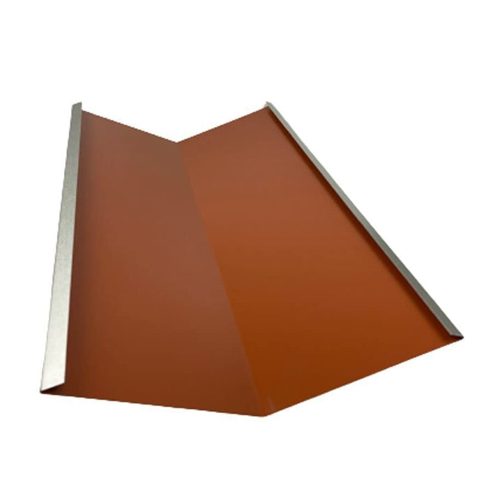 Kehlbleche 2 m lang Aluminium farbig 0,8 mm (klein, Rot RAL 8004) klein Rot Ral 8004, klein Rot Ral