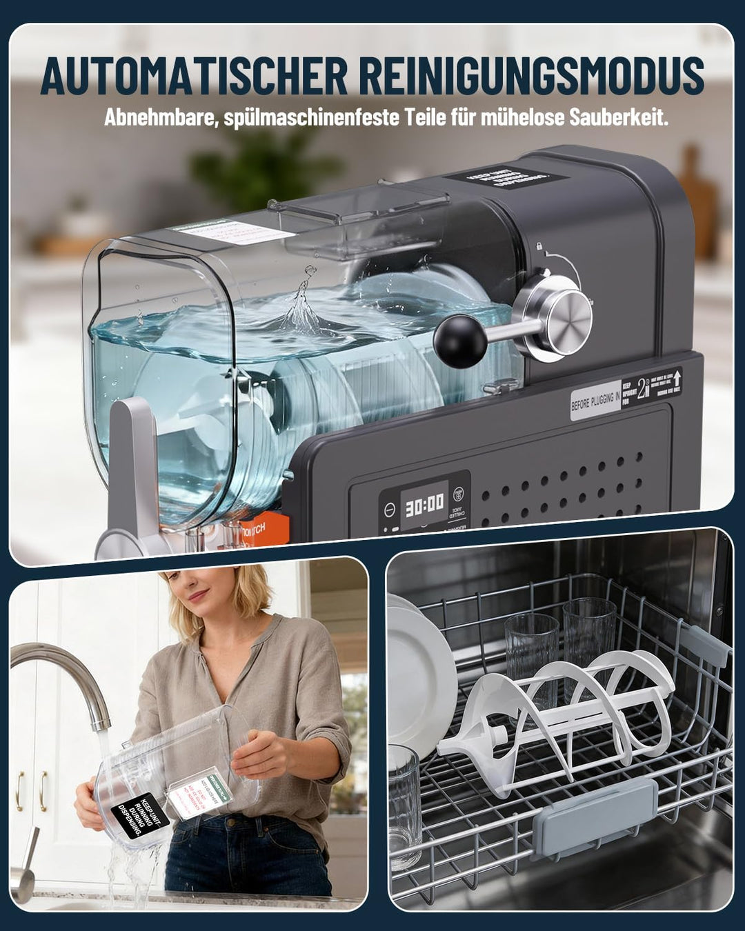 Huracan Slush Maschine 2L, Slushie Maker Kein Eis Nötig, 5 Programme, Schnellgefrierung Kompressor,