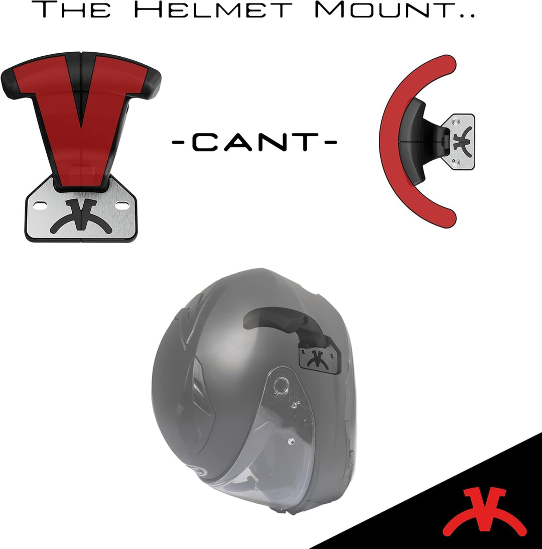 Helmhalter Made in Germany | Stilvolle Motorrad Helm Halterung Wand | Sehr einfache Helmhalterung Wa