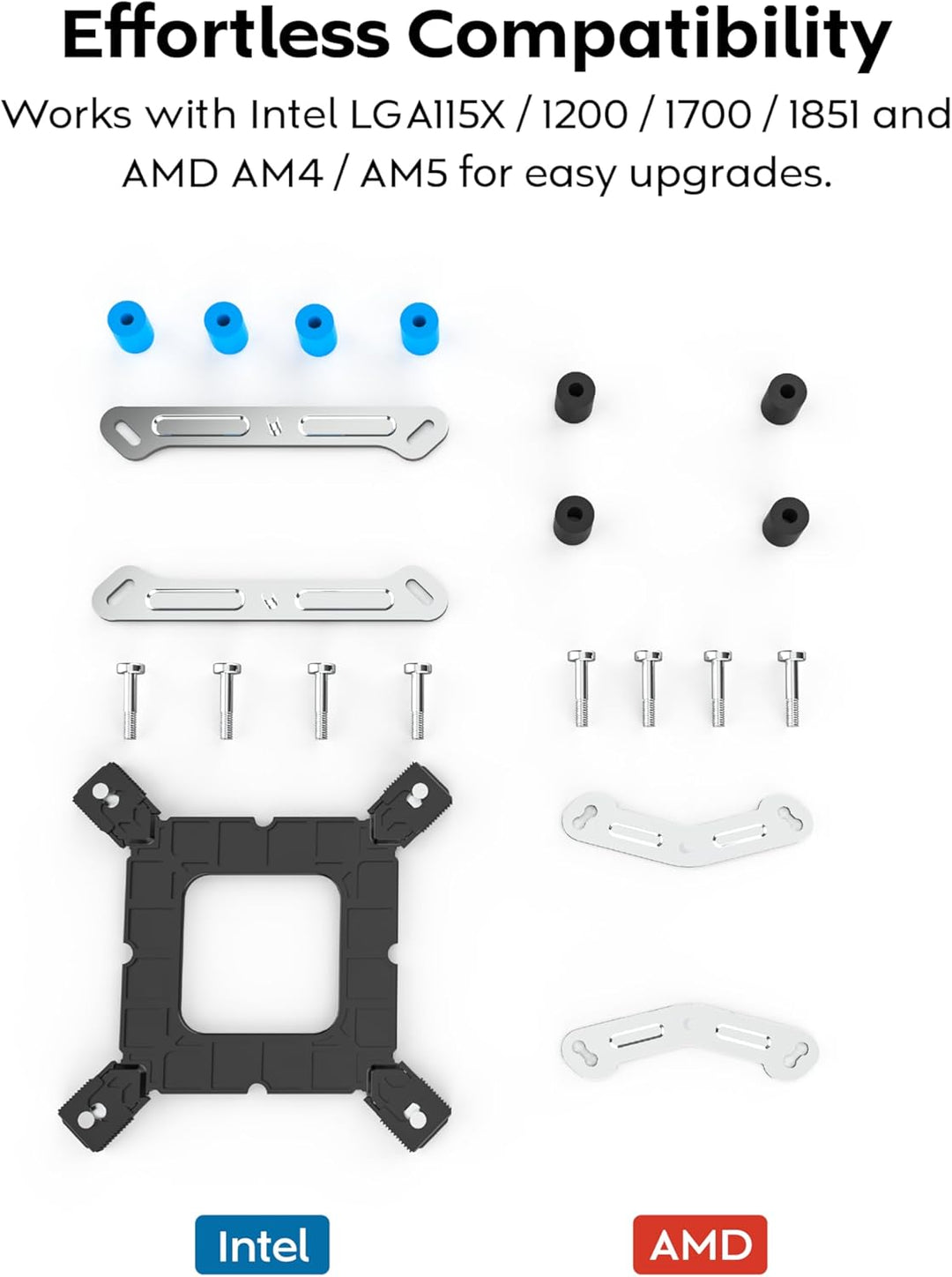 MONTECH NX600 ARGB Dual-Tower CPU-Luftkühler mit 6 Heatpipes und Premium-Oberabdeckung, 28 mm E28 AR