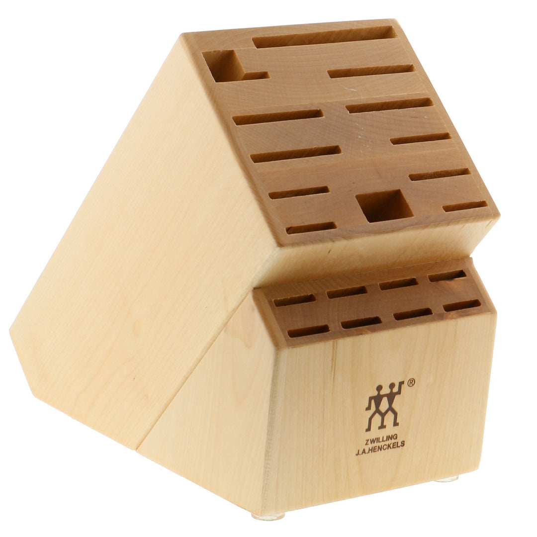 ZWILLING 35101-901 Messerblock, Holz, Natur 19-Slot Natur, 19-Slot Natur