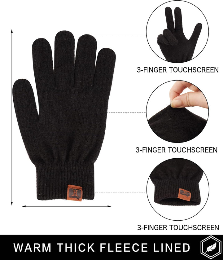 Bequemer Laden Damen Winter Warm Touchscreen Handschuhe Thermo Winterhandschuhe Kaschmir Strickhands