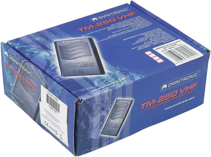 OMNITRONIC TM-250 Gürtelsender VHF179.000 | VHF-Taschensenderset für das Modell TM-250