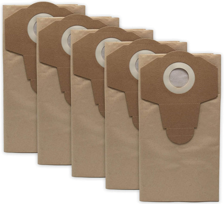 Grizzly Tools 10x Papierfilterbeutel passend für Aldi Workzone Nass-Trockensauger Staubbeultel Filte