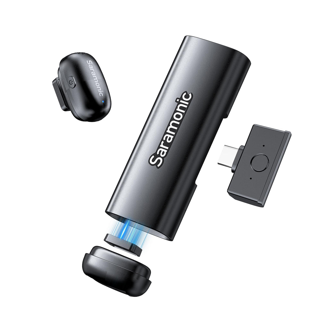 Saramonic Air SE Mikrofon Handy, 48kHz/24Bit, USB-C Mini Mikrofon für iPhone 15/16/17, Android, Kabe