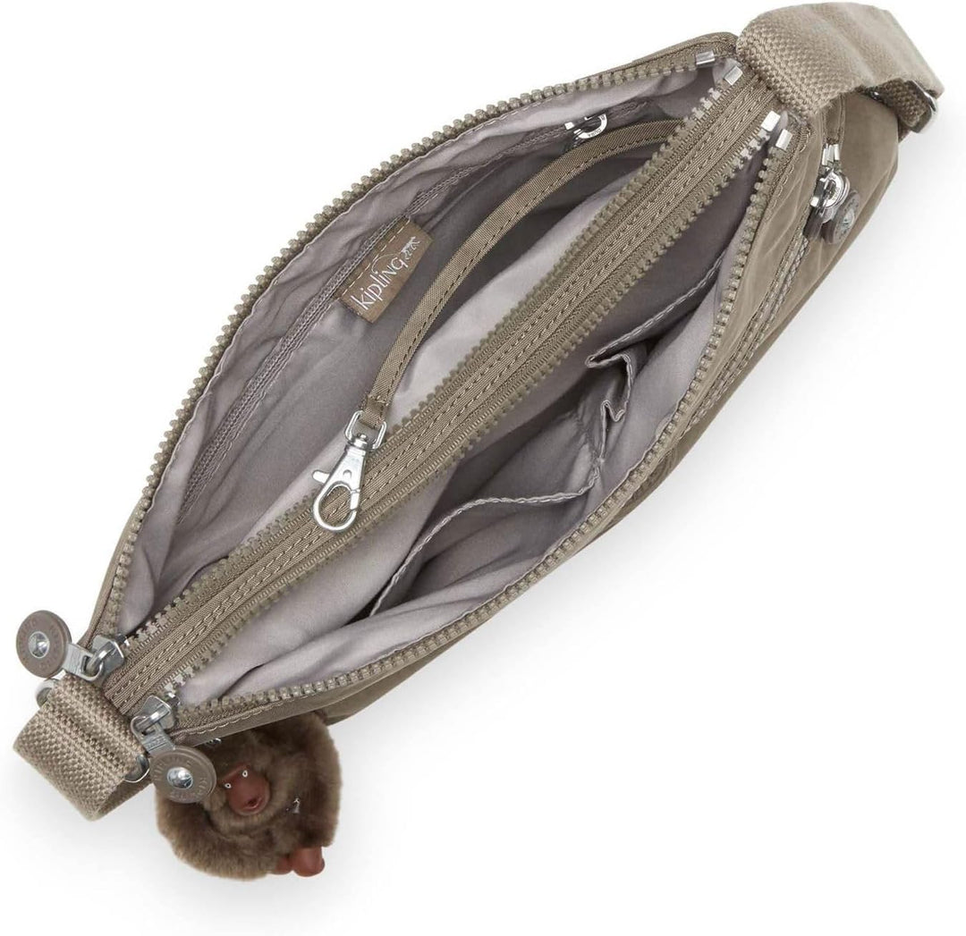 Kipling Alvar, Damen Umhängetasche, Braun (True Beige), 15x24x45 cm (W x H x L), True Beige