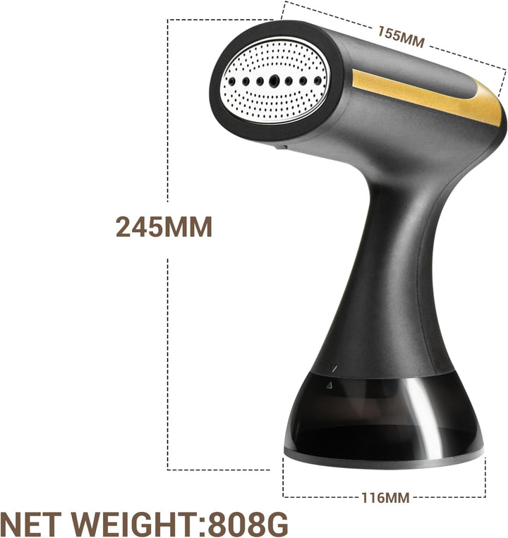 Steamer Dampfglätter 1500W, 20S Schnelles Vorheizen,Dampfglätter mit Steuertasten, Wassertank 350ml,