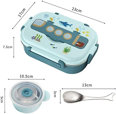 BigKing Thermobehälter für Lebensmittel, Lunchbox Edelstahl versiegelte und isolierte Lunchbox Ausla