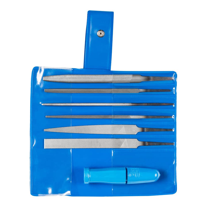 PFERD Schlüsselfeilen-Set 265 A in Kunststofftasche, 6 Feilen, 100mm, 1 Schnellspannheft, 11702100 –