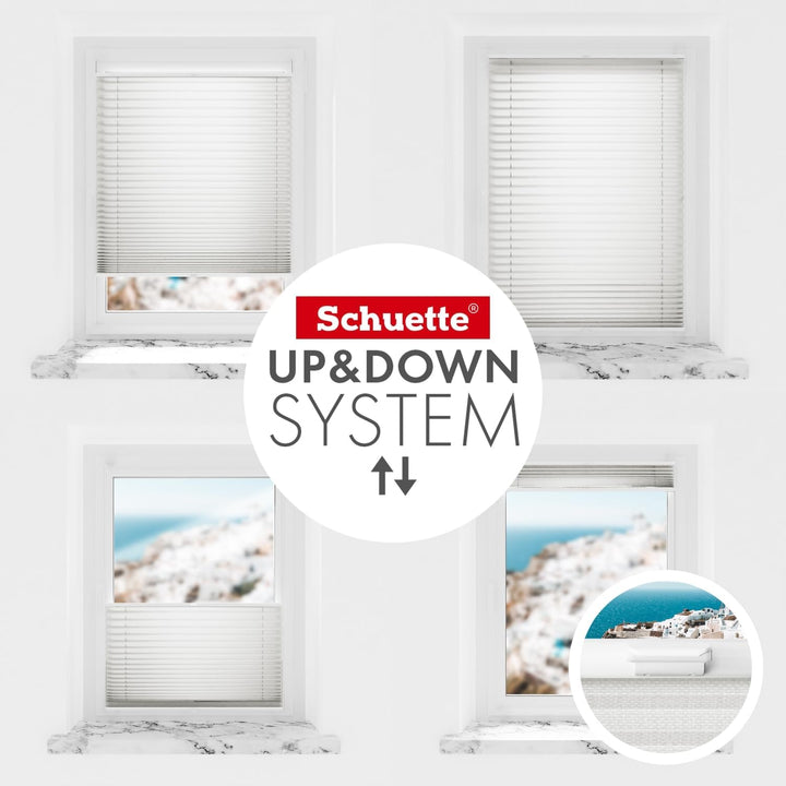 Schuette® Plissee mit Bohren zum Anschrauben ● Thermo Kollektion: Spring Cloud (Grau) ● 85x100cm (Br