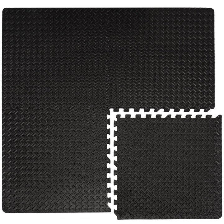 EYEPOWER 1.5qm Profi Fitnessmatte Dicke 2cm - 4er Set 63x63cm Trainingsmatte - Bodenschutzmatte für