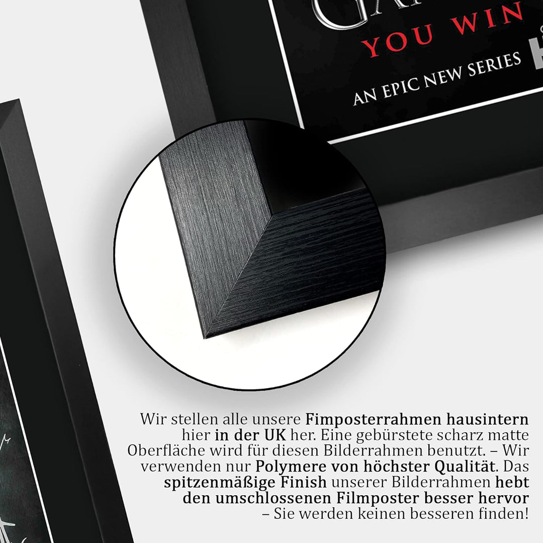 HWC Trading Game of Thrones The Cast Gifts gedrucktes Autogramm für TV-Fans, A3 gerahmt