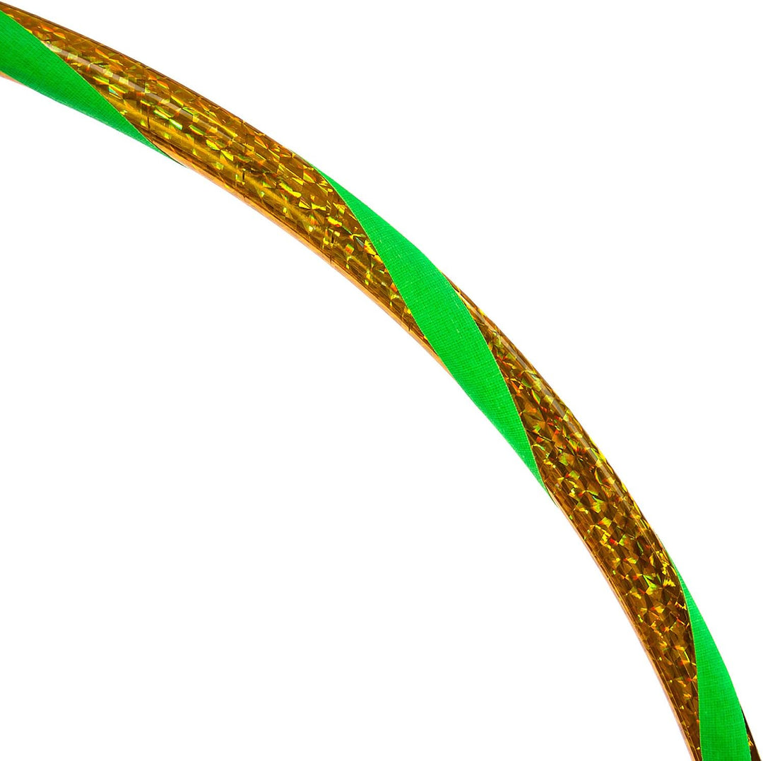 Funny Kinder Hula Hoop Reifen mit Hologramm-Muster Ø60cm Hologramm-Gelb-Grün, Ø60cm Hologramm-G