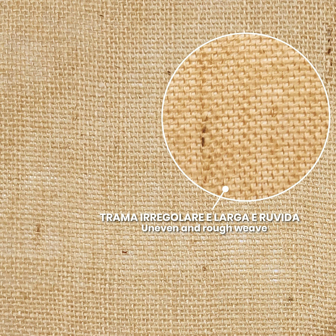 Jute Stoff aus Naturfaser – Zuschnitte von 2 – 5 – 10 m x 1,40 m Höhe (grau, 5 x 1,4 m) Natã¼rlich 5