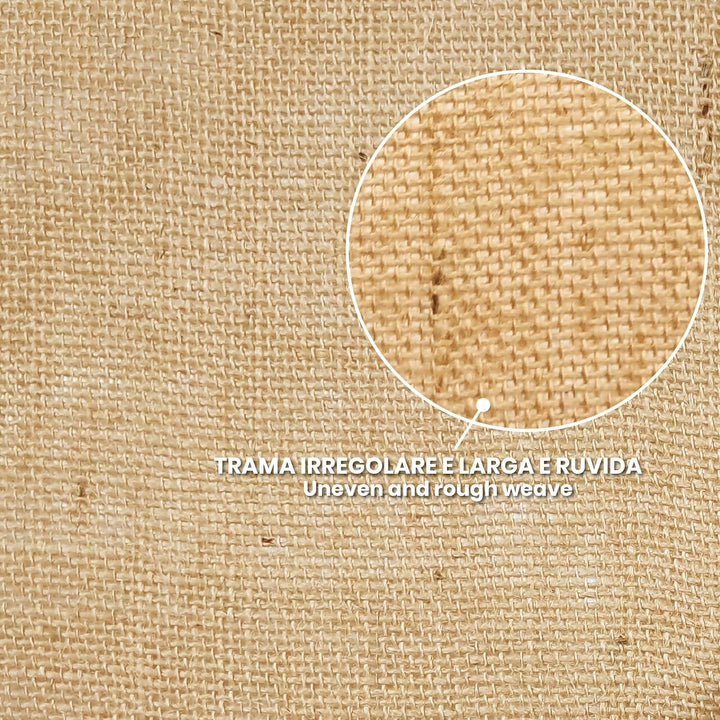 Jute Stoff aus Naturfaser – Zuschnitte von 2 – 5 – 10 m x 1,40 m Höhe (grau, 5 x 1,4 m) Natã¼rlich 5