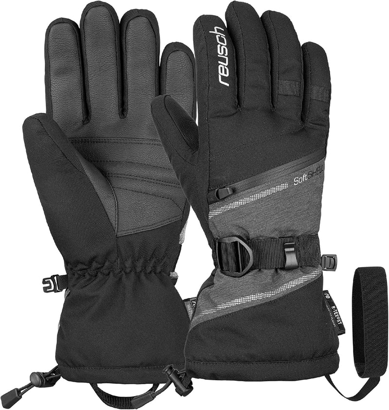 Reusch Damen Demi R-tex Xt Handschuhe 6.5 Black/Grey Melange/Silver, 6.5 Black/Grey Melange/Silver