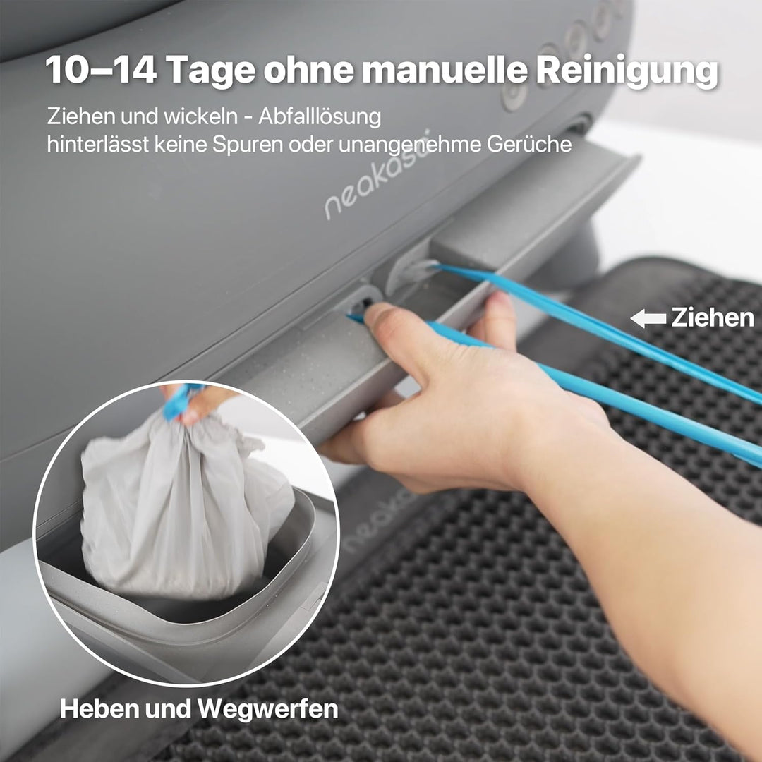 Neakasa M1 Oben offene Katzenklo selbstreinigend Katzentoilette XXL, Geruchsfreie, Hygienisch, App-S