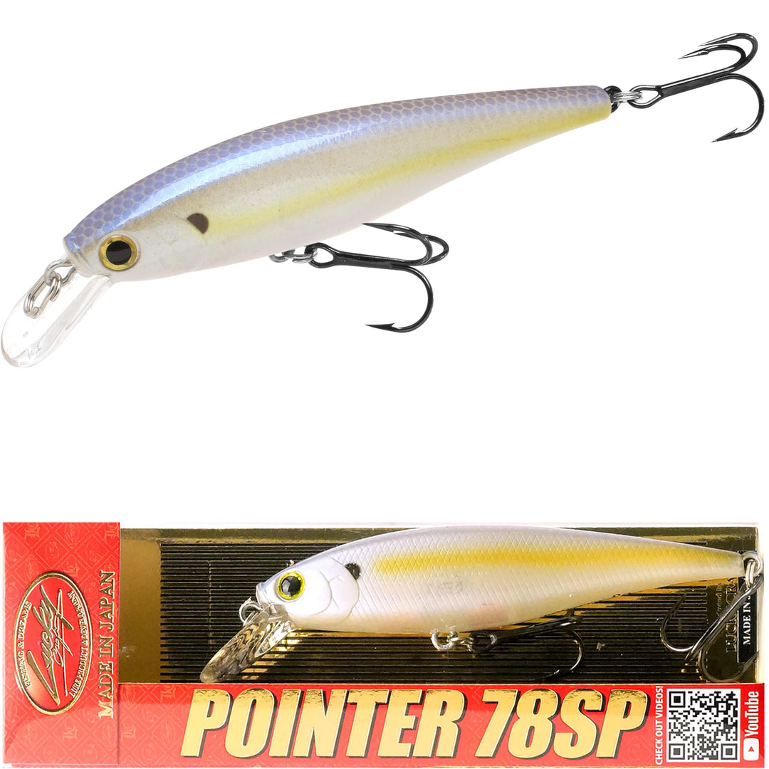 LUCKY CRAFT Pointer 78 Angelköder Jerkbait Chartreuse Shad 3-Inch, Chartreuse Shad 3-Inch