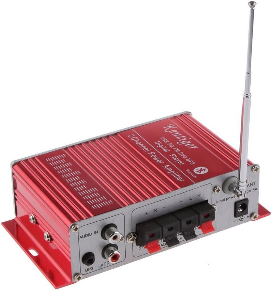 12V HiFi Stereo Bluetooth Digitalaudioverstärker USB SD DVD FM Audio Radio Stereo MP3