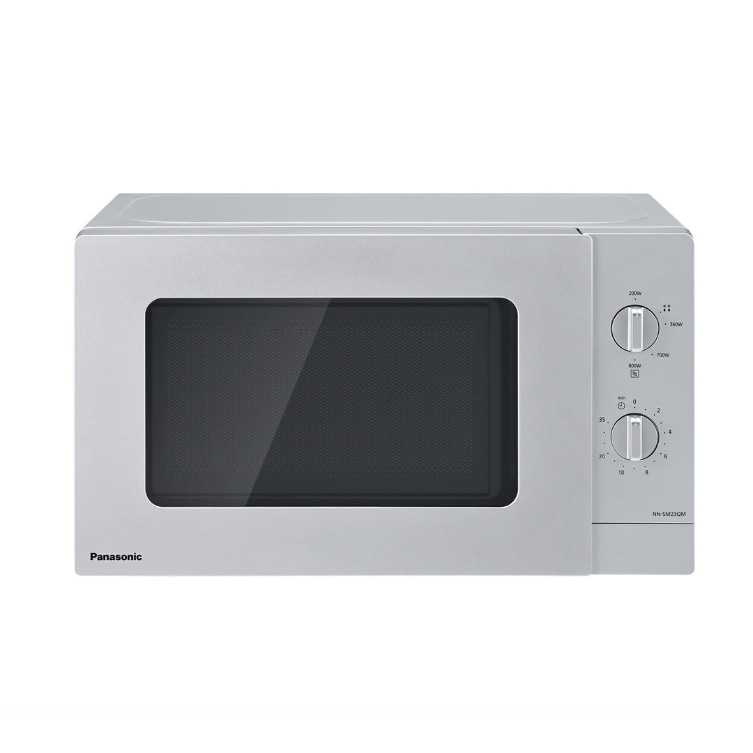 Panasonic NN-SM23QMEPG 20L Solo-Mikrowelle mit Glasschale, 800 W, Auftaueinstellung, 5 Leistungsstuf