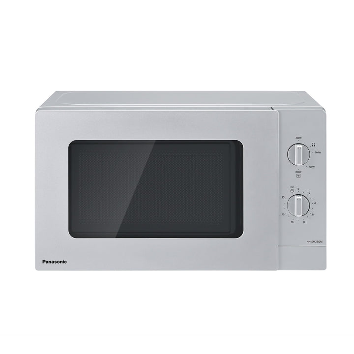 Panasonic NN-SM23QMEPG 20L Solo-Mikrowelle mit Glasschale, 800 W, Auftaueinstellung, 5 Leistungsstuf