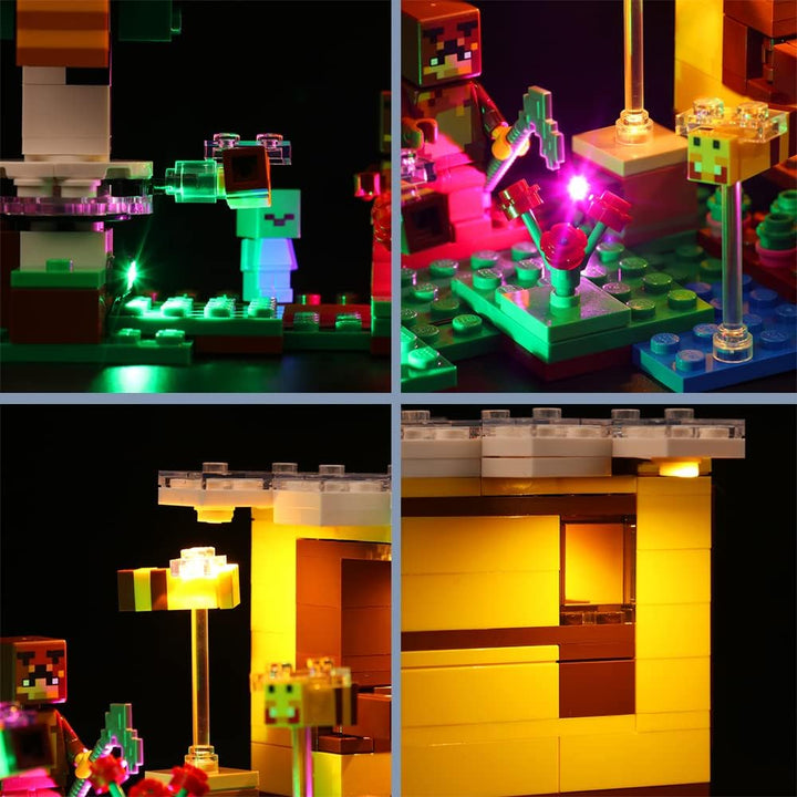 Led Licht Set für Lego 21241 Minecraft Das Bienenhäuschen, Dekoration DIY Beleuchtungsset für Lego T