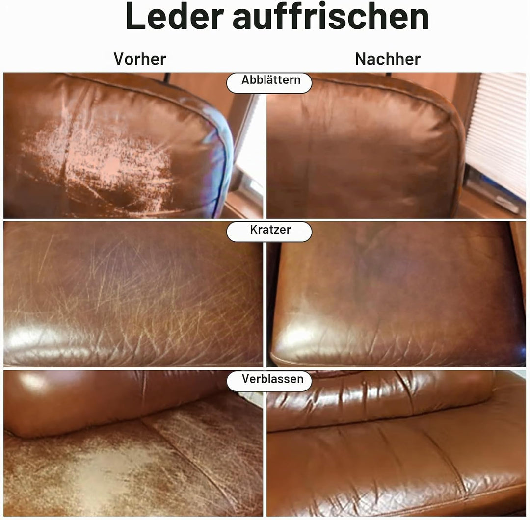 Leder Reparatur Set Schwarz, Lederpflege Für Ledercouch, Für Vinyl Möbel, Sofa, Autositze, Schuhe Fü