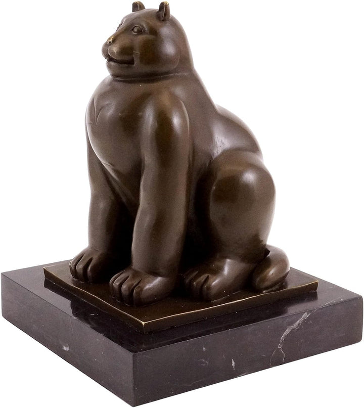 Kunst & Ambiente - Fernando Botero - Fat Cat/Fette Katze - Bronzeskulptur - signiert - Statuen onlin