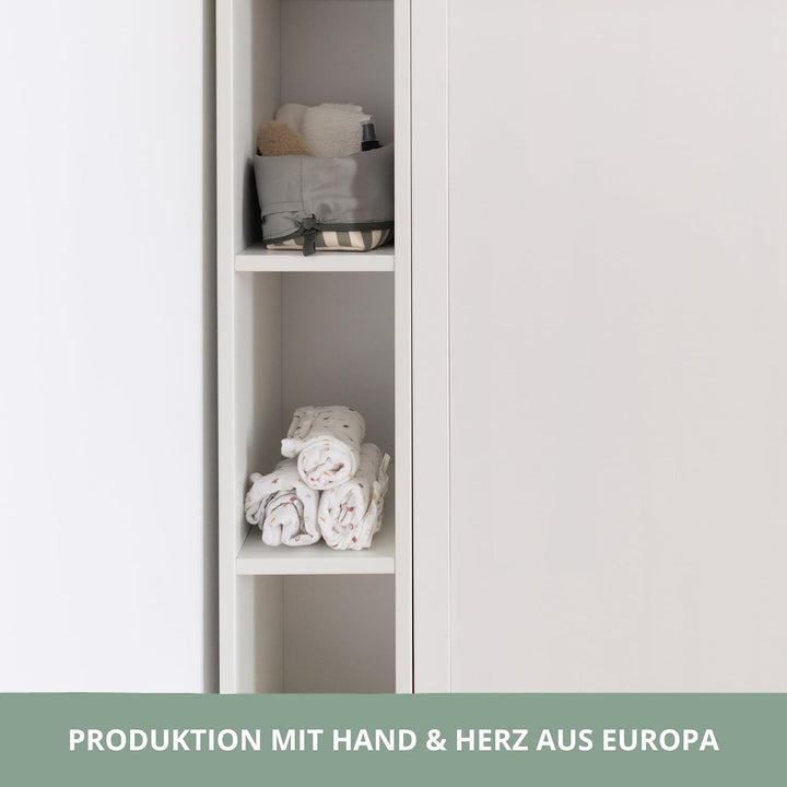 Stauraumregal für IKEA HEMNES Kommode – passgenaues Zwischenregal für Windeln, Babykleidung & Pflege