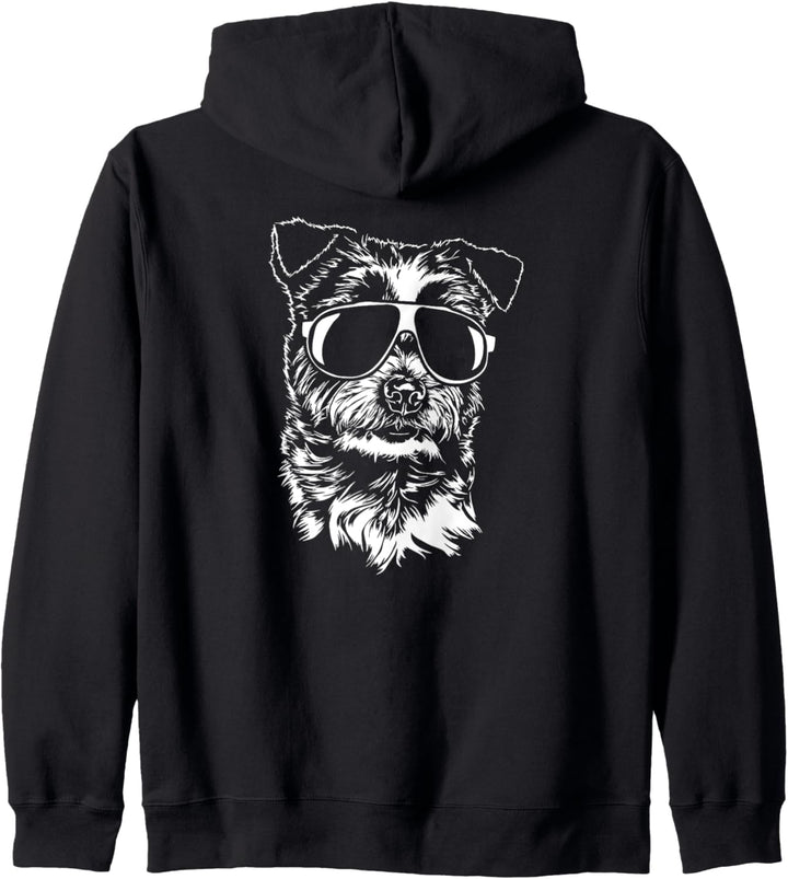 Lustiger Jack Russell Terrier cool Sonnenbrille Hund Hunde Kapuzenjacke