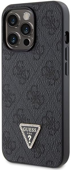 Guess GUHCP13LP4TDSCPK Hülle für iPhone 13 Pro / 13 6.1" Schwarz hardcase Crossbody 4G Metal Logo