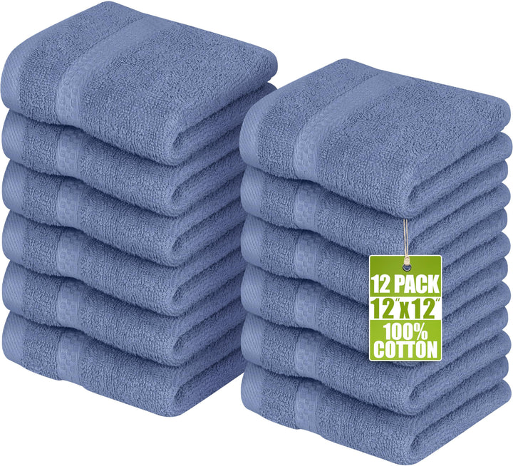 Utopia Towels Premium-Fingerspitzen-Handtuch, 30,5 x 30,5 cm, Electric Blue, 600 g/m², 100% Baumwoll