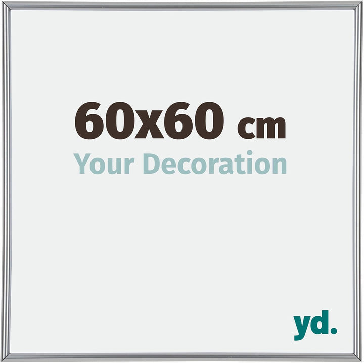 yd. Your Decoration - Bilderrahmen 60x60 cm - Bilderrahmen aus Kunststoff mit Acrylglas - Ausgezeich