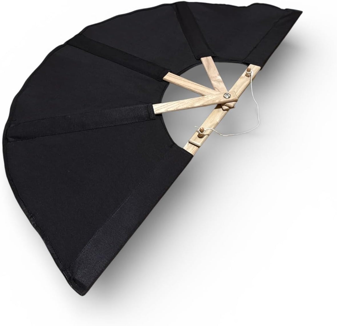 Sauna Fächer – Grosser Saunafächer 80 cm – Handgemachter Aufgussfächer zur Wärmeverteilung – aus Esc