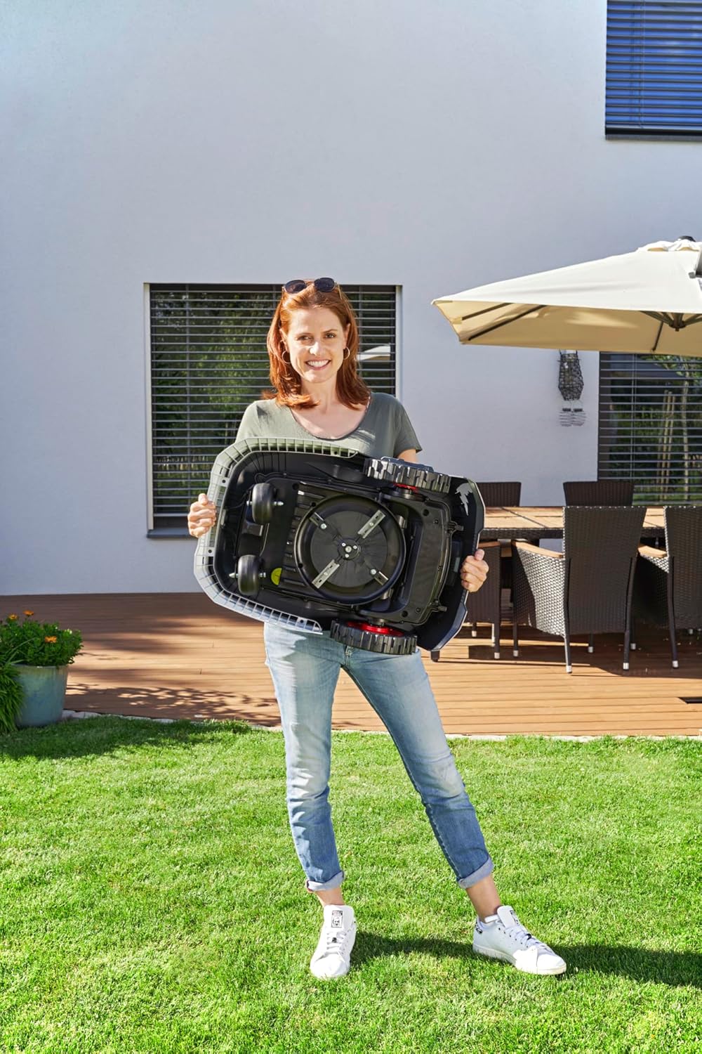 AL-KO Mähroboter Robolinho® 550W, Schnittbreite 20 cm, Li-Ion-Akku 20 V/2,5 Ah, für Flächen bis 550