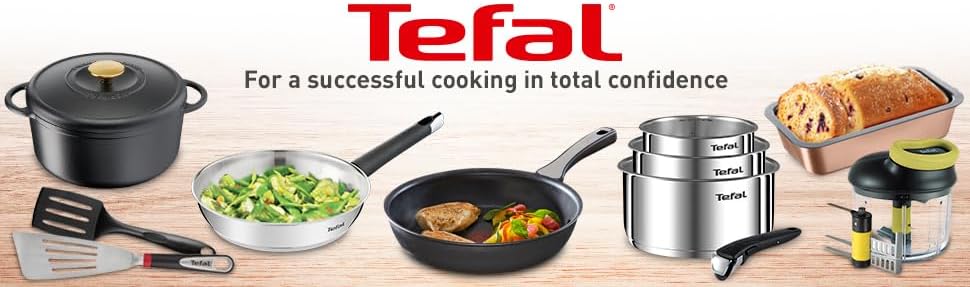 Tefal Primary Wokpfanne 28 cm, Edelstahl mit Antihaftbeschichtung Wok Antihaftbeschichtung 28 cm, Wo