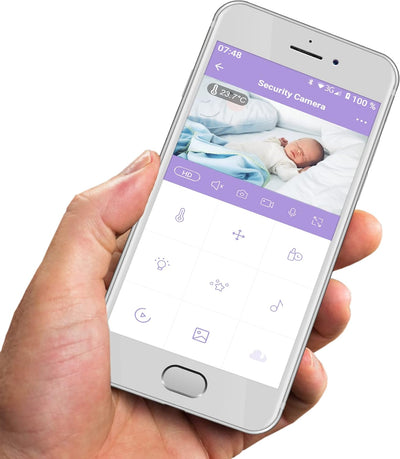 Babyruf Babyphone mit Kamera BC2000 Wifi Full-HD Bild Tonübertragung Smartphone