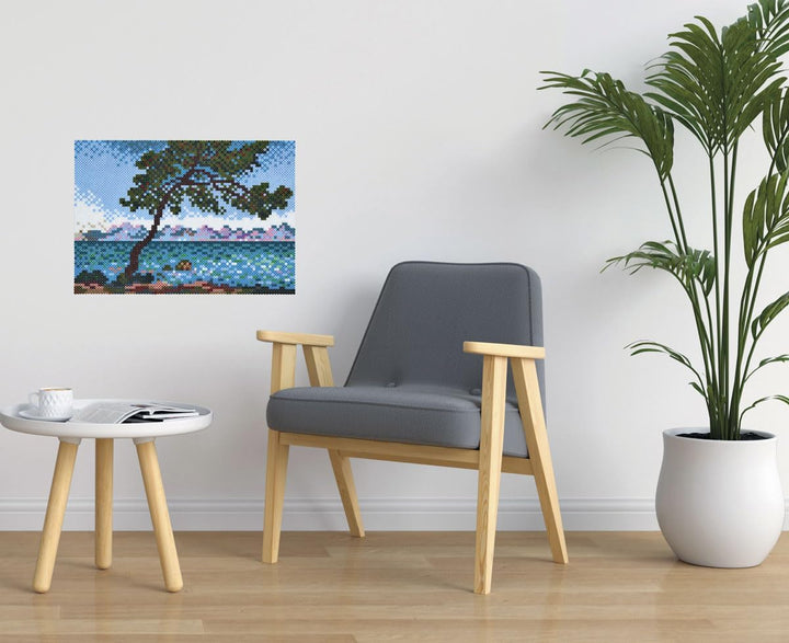 Hama Perlen 3606 Grosse Geschenk-Box Claude Monet mit ca. 10.000 bunten Midi Bügelperlen mit Durchme