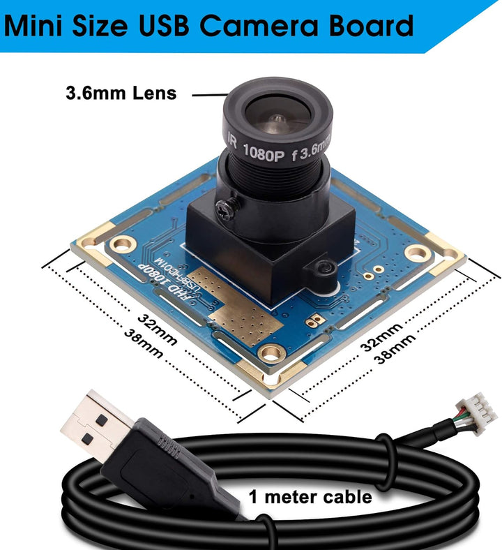Svpro 2-Megapixel-HD-Freier Treiber für USB-Kameras 1 / 2,7 '' CMOS OV2710 Maximale Auflösung 1920X1