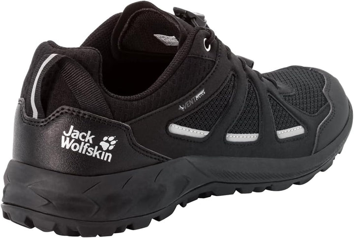 Jack Wolfskin Herren Woodland 2 Vent Low M Walking-Schuh 40.5 EU Schwarz, 40.5 EU Schwarz