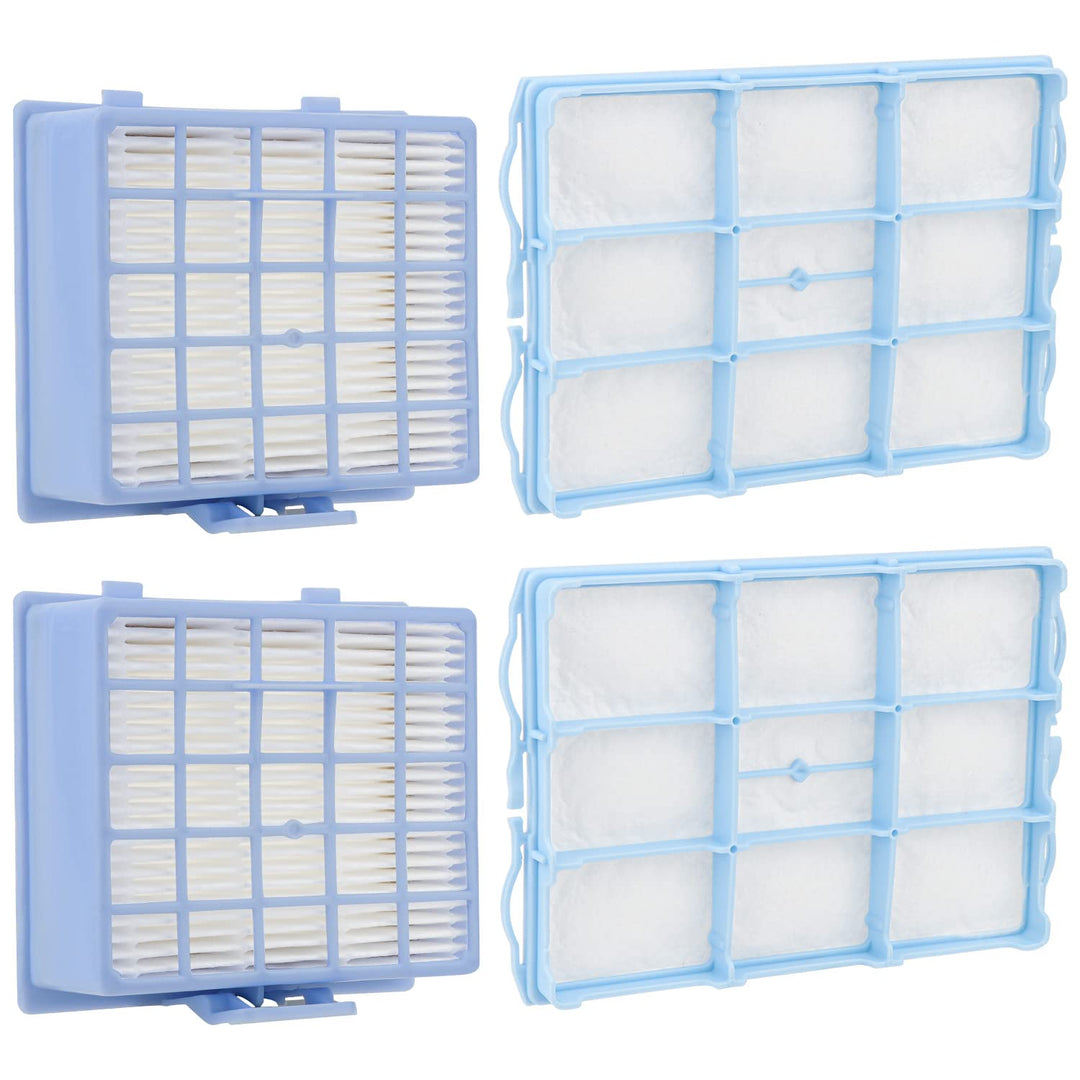 Leadaybetter Ersetzt 2 HEPA Filter + 2 Motorschutzfilter für Siemens Staubsauger VSZ 3.Serie Z 3.0 S