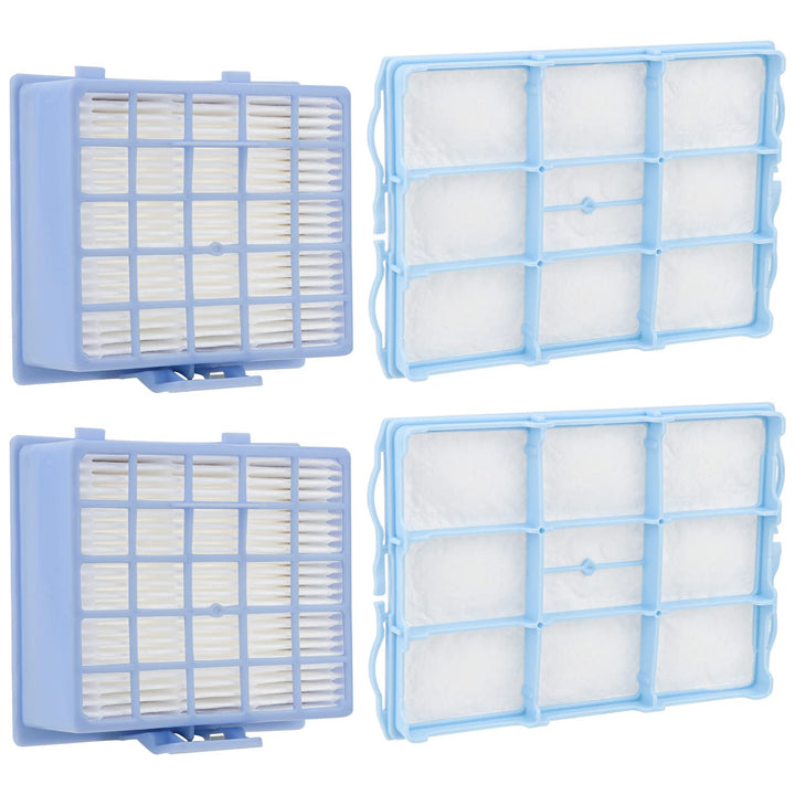 Leadaybetter Ersetzt 2 HEPA Filter + 2 Motorschutzfilter für Siemens Staubsauger VSZ 3.Serie Z 3.0 S