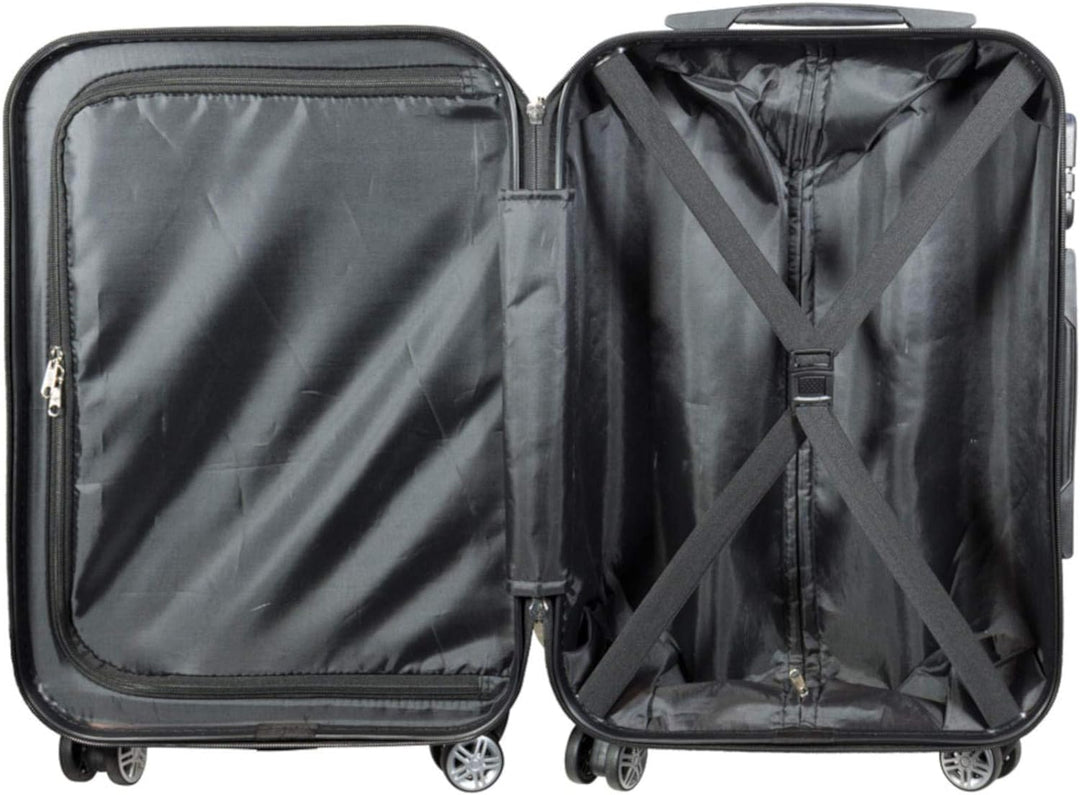 Warenhandel König Polycarbonat Hartschalen Koffer Trolley Reisekoffer Reisetrolley Handgepäck Boardc